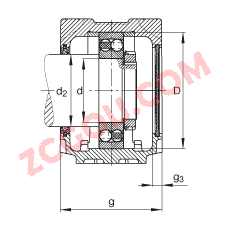 FAGֱʽ SNV140-L + 2313-TVH + FSV313,  DIN 738/DIN739 ׼Ҫߴ磬ʷ֣Բ׺ͽ׵ԵУëձܷ⣬֬