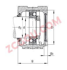 FAGֱʽ SNV080-L + 2307-TVH + DHV307,  DIN 738/DIN739 ׼Ҫߴ磬ʷ֣Բ׺ͽ׵ԵУVȦܷ⣬֬