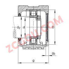 FAGֱʽ SNV180-L + 20317-MB + FSV317,  DIN 738/DIN739 ׼Ҫߴ磬ʷ֣Բ׺ͽ׵ĹιУëձܷ⣬֬