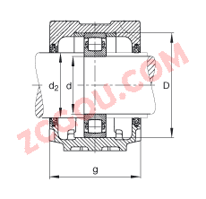 FAGֱʽ SNV120-L + 20213-TVP + FSV213,  DIN 738/DIN739 ׼Ҫߴ磬ʷ֣Բ׺ͽ׵ĹιУëձܷ⣬֬