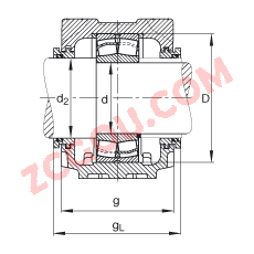 FAGֱʽ SNV120-L + 22213-E1 + TSV213,  DIN 738/DIN739 ׼Ҫߴ磬ʷ֣Բ׺ͽ׵ĵĹУԹܷ⣬֬