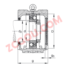 FAGֱ��ʽ����� SNV215-L + 1320-M + DH320, ���� DIN 738/DIN739 ��׼����Ҫ�ߴ磬�ʷ֣���Բ���׺ͽ����׵��Ե�������У�˫���ܷ⣬֬������