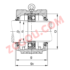 FAGֱ��ʽ����� SNV215-L + 2320-M + DHV320, ���� DIN 738/DIN739 ��׼����Ҫ�ߴ磬�ʷ֣���Բ���׺ͽ����׵��Ե�������У�V��Ȧ�ܷ⣬֬������