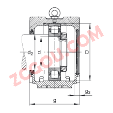 FAGֱʽ SNV230-L + 20226-MB + FSV226,  DIN 738/DIN739 ׼Ҫߴ磬ʷ֣Բ׺ͽ׵ĹιУëձܷ⣬֬