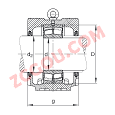 FAGֱʽ SNV215-L + 22224-E1 + FSV224,  DIN 738/DIN739 ׼Ҫߴ磬ʷ֣Բ׺ͽ׵ĵĹУëձܷ⣬֬