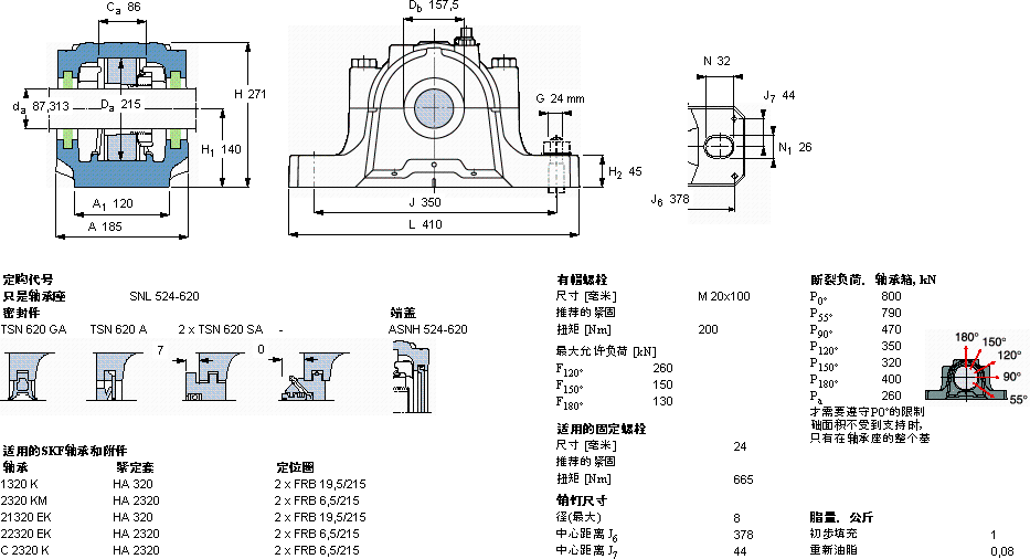 skfsnl524-620snl立式轴承座,系列之2,3,5和6供应商